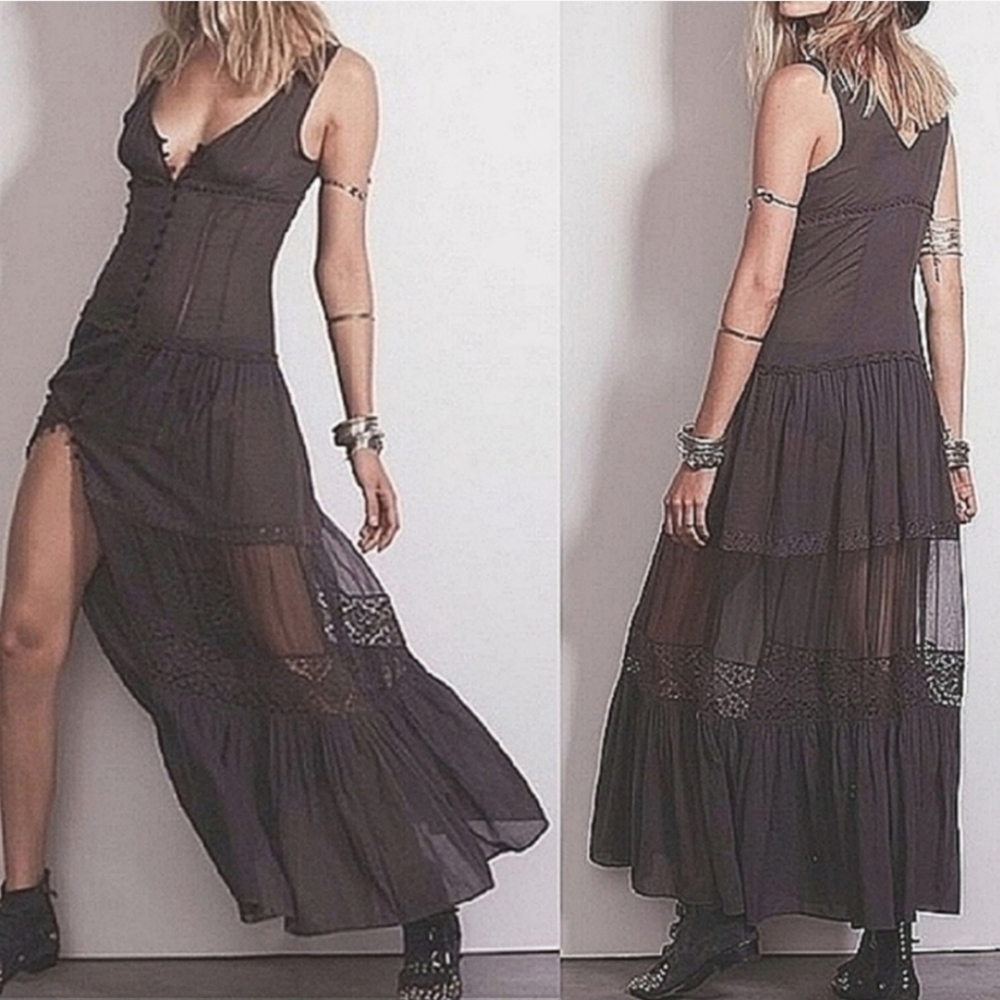 Elegant Black Maxi Dress